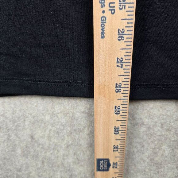 Automet Womens Black Short Sleeve Crewneck Tee Size L Soft & Stretchy Fabric - Picture 6 of 7